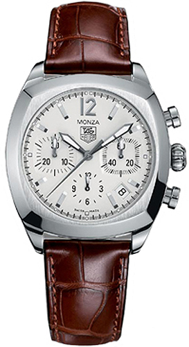 Tag Heuer Monza Self winding Automatic Silver Watch CR2114-FC6165 