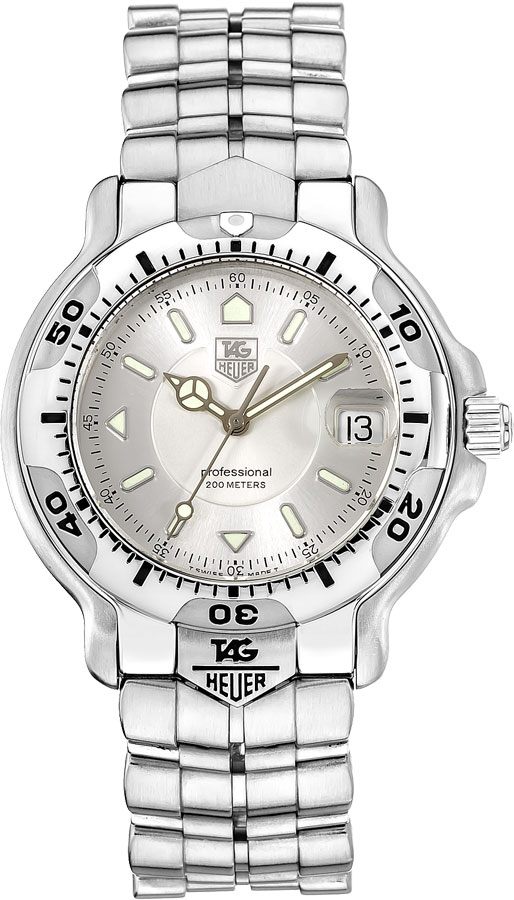 Tag Heuer 6000 Battery Operated Quartz Silver Mens Watch WH1113-BA0675 