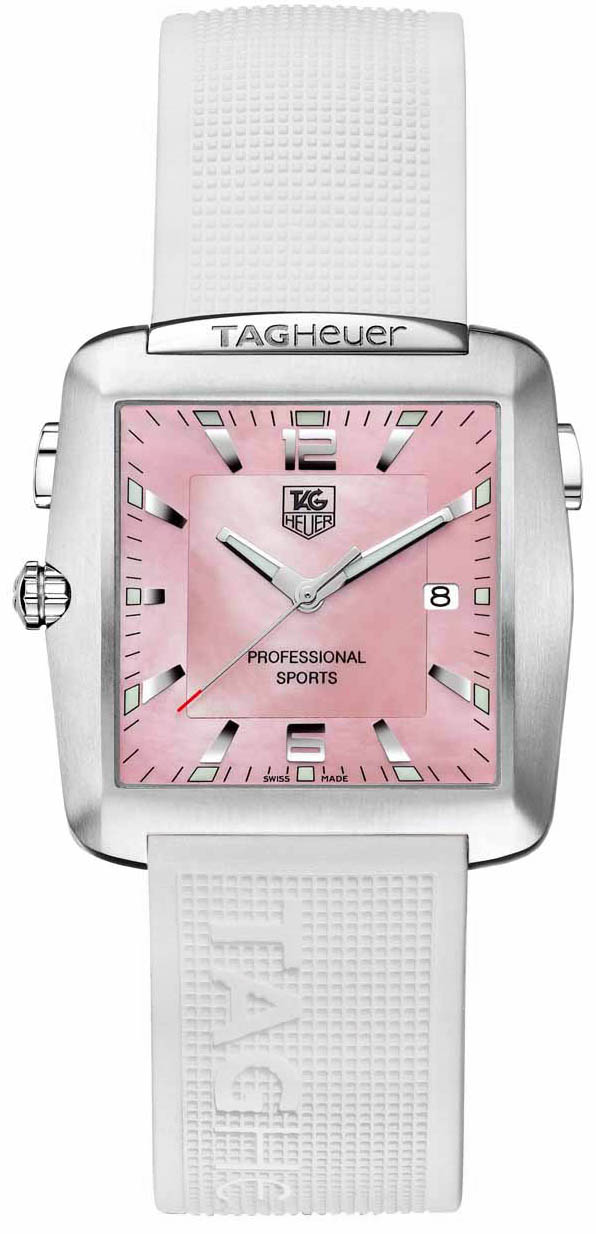 Tag Heuer Golf / Sport Battery Operated Quartz Pink Watch WAE1114-FT6008 