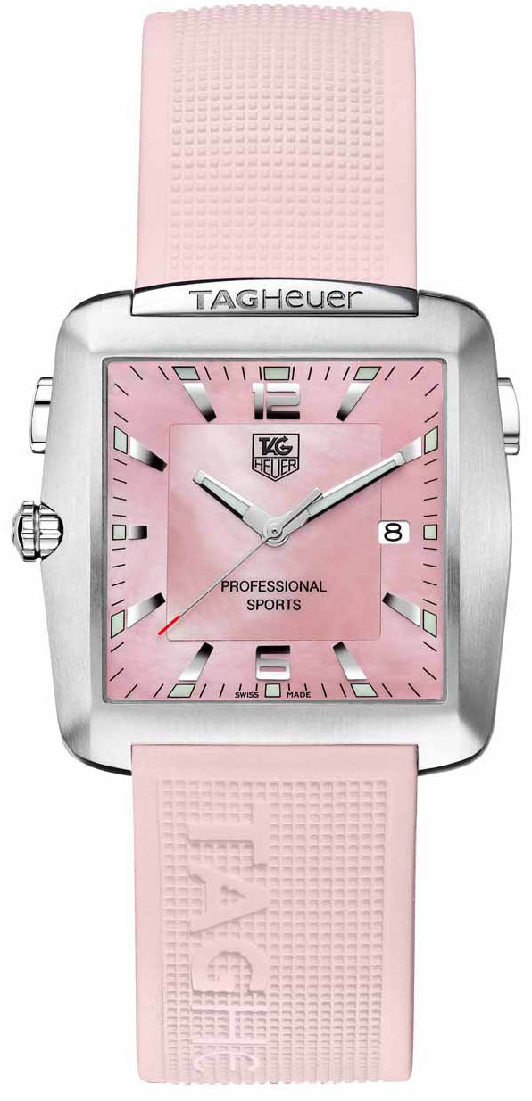 Tag Heuer Golf / Sport Battery Operated Quartz Pink Ladies Watch WAE1114.FT6011 