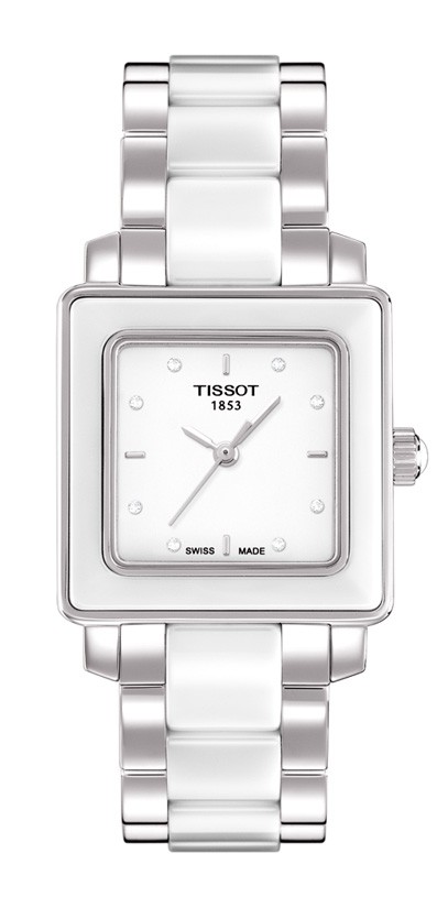 Tissot T-Lady Battery Operated Quartz White Ladies Watch T0643102201600 