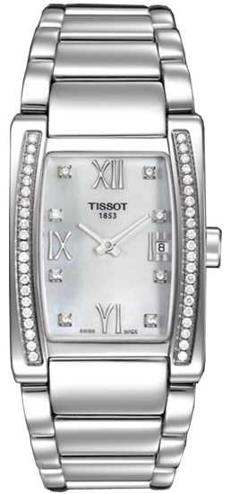 Tissot T-Lady Battery Operated Quartz Pearl White Ladies Watch T0073091111601 