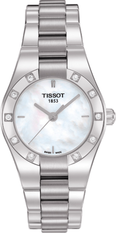 Tissot T-Lady Battery Operated Quartz Pearl White Ladies Watch T0430106111100 