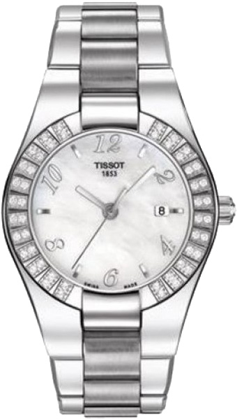 Tissot T-Lady Battery Operated Quartz Pearl White Ladies Watch T0432101111701 