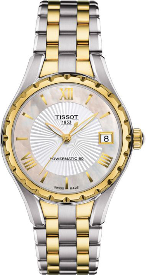Tissot T-Lady Self winding Automatic Pearl White Ladies Watch T0722072211800 