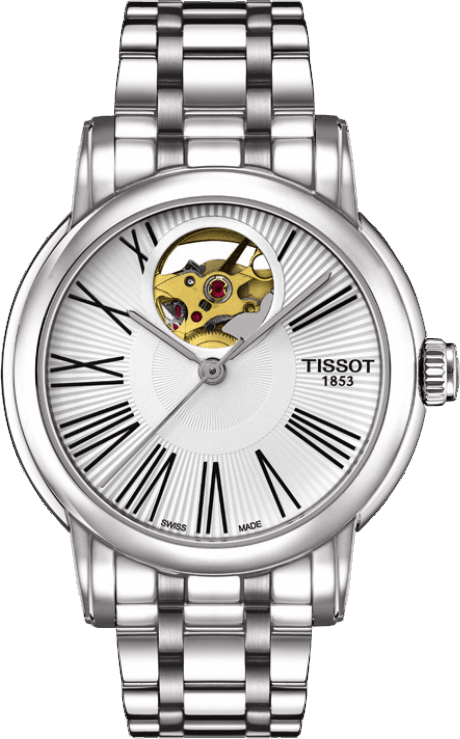 Tissot T-Lady Self winding Automatic Silver Ladies Watch T0502071103300 