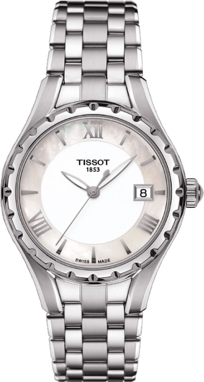 Tissot T-Lady Battery Operated Quartz Pearl White Ladies Watch T0722101111800 