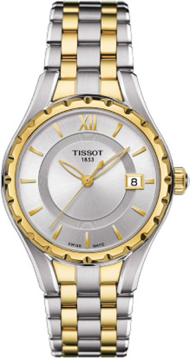 Tissot T-Lady Battery Operated Quartz Silver Ladies Watch T0722102203800 