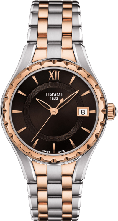 Tissot T-Lady Battery Operated Quartz Brown Ladies Watch T0722102229800 