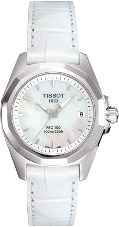 Tissot T-Lady Battery Operated Quartz Pearl White Ladies Watch T0080101611100 