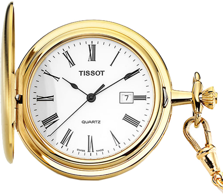 Tissot Pocket Watch Battery Operated Quartz White Watch T83450313 