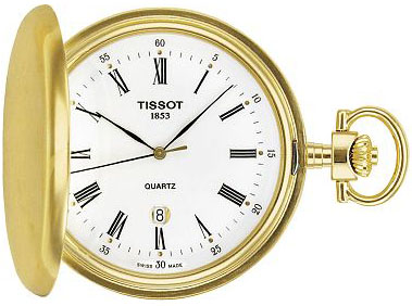 Tissot Pocket Watch Battery Operated Quartz White Watch T83455313 