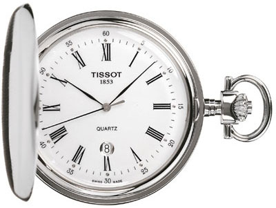Tissot Pocket Watch Battery Operated Quartz White Watch T83655313 