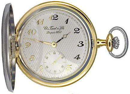 Tissot Pocket Watch Manual Winding Silver Mens Watch T83845082 