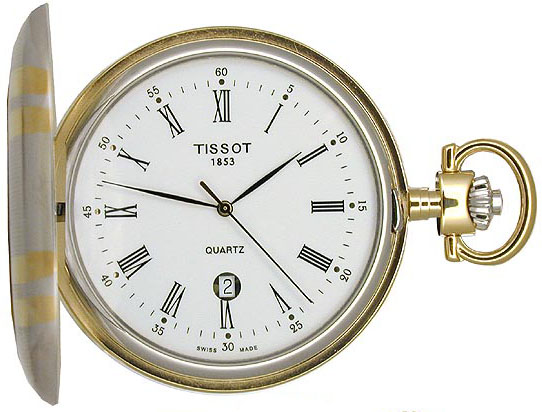 Tissot Pocket Watch Battery Operated Quartz White Watch T83855313 