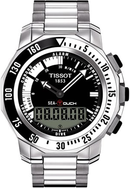 Tissot Touch Collection Battery Operated Quartz Black Watch T0264201105101 