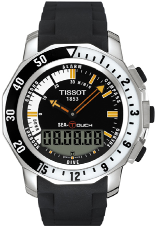 Tissot Touch Collection Battery Operated Quartz Black Mens Watch T0264201728100 