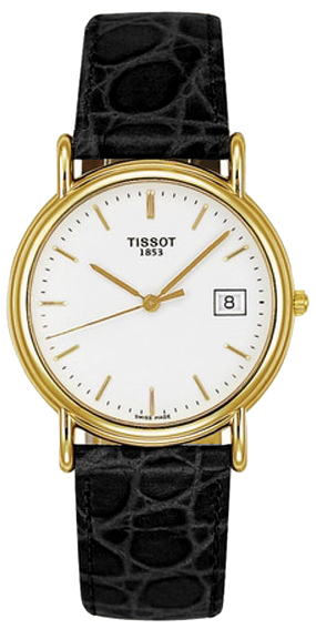 Tissot T-Gold Battery Operated Quartz White Mens Watch T71342911 