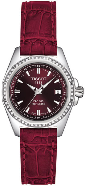 Tissot T-Lady Battery Operated Quartz Red Ladies Watch T22116181 