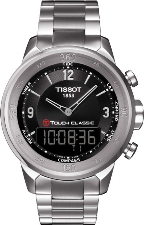 Tissot Touch Collection Battery Operated Quartz Black Mens Watch T0834201105700 