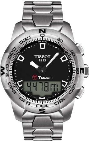 Tissot Touch Collection Battery Operated Quartz Black Mens Watch T0474201105100 