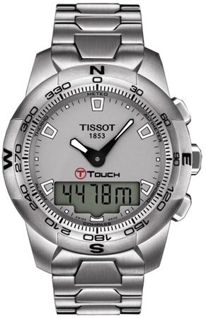 Tissot Touch Collection Battery Operated Quartz Silver Mens Watch T0474201107100 