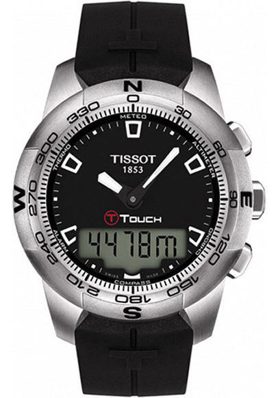 Tissot Touch Collection Battery Operated Quartz Black Mens Watch T0474201705100 