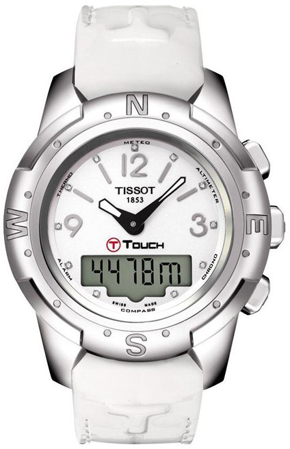 Tissot Touch Collection Battery Operated Quartz White Ladies Watch T0472204601600 