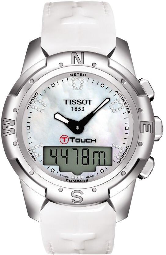 Tissot Touch Collection Battery Operated Quartz Pearl White Ladies Watch T0472204611600 