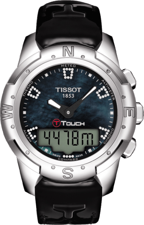 Tissot Touch Collection Battery Operated Quartz Black Ladies Watch T0472204612600 