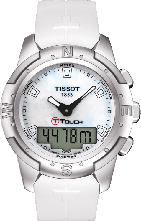Tissot Touch Collection Battery Operated Quartz Pearl White Ladies Watch T0472204711100 