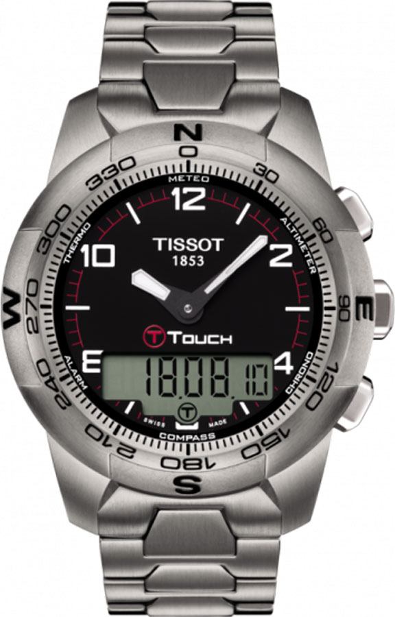 Tissot Touch Collection Battery Operated Quartz Black Mens Watch T0474204405700 