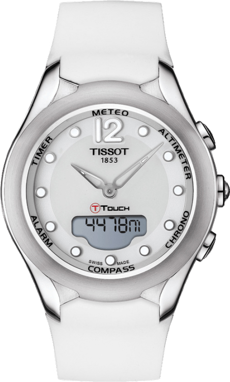 Tissot Touch Collection Battery Operated Quartz White Ladies Watch T0752201701700 
