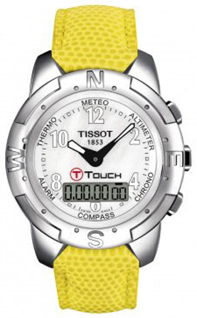 Tissot Touch Collection Battery Operated Quartz White Mens Watch T33760882 