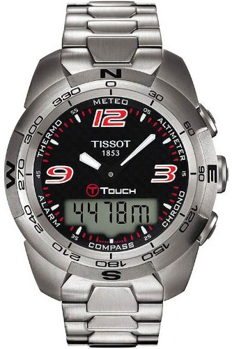 Tissot Touch Collection Battery Operated Quartz Black Mens Watch T0134201105700 