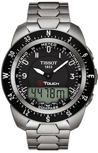 Tissot Touch Collection Battery Operated Quartz Black Mens Watch T0134204405700 