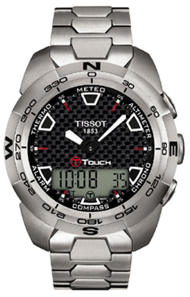 Tissot Touch Collection Battery Operated Quartz Black Mens Watch T0134204420100 
