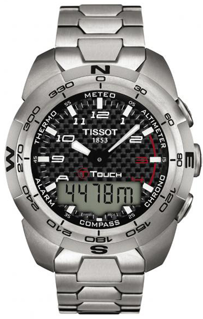 Tissot Touch Collection Battery Operated Quartz Black Mens Watch T0134204420200 