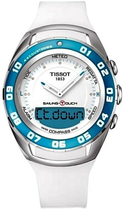Tissot Touch Collection Battery Operated Quartz White Ladies Watch T0564201701600 