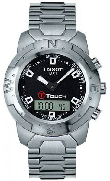 Tissot Touch Collection Battery Operated Quartz Black Mens Watch T33158851 