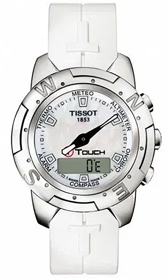 Tissot Touch Collection Battery Operated Quartz White Mens Watch T33765881 
