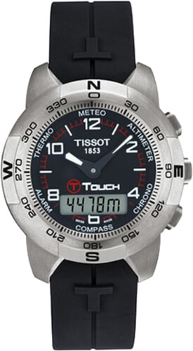 Tissot Touch Collection Battery Operated Quartz Black Mens Watch T33779851 