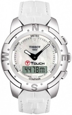 Tissot Touch Collection Battery Operated Quartz White Mens Watch T33785885 