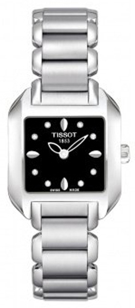 Tissot T-Lady Battery Operated Quartz Black Ladies Watch T02128554 