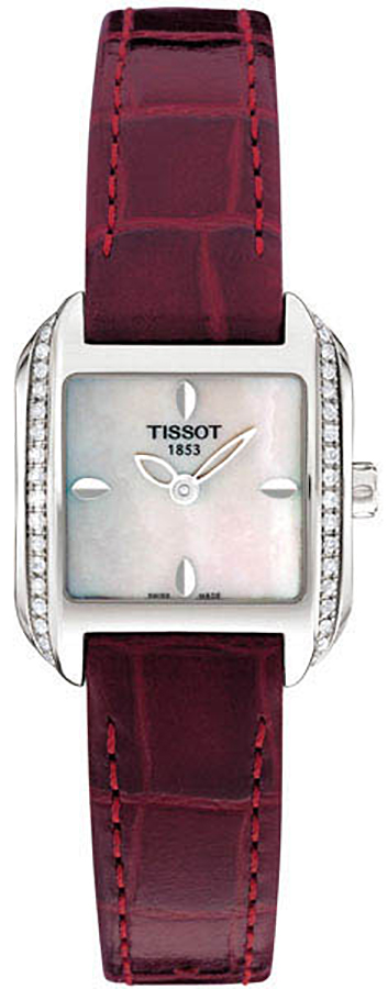 Tissot T-Lady Watches Ladies Pearl White Battery Operated Quartz T02136571 Watch 