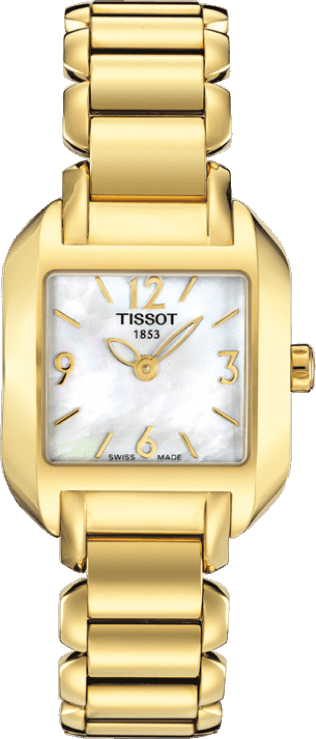 Tissot T-Lady Battery Operated Quartz Pearl White Ladies Watch T02528582 