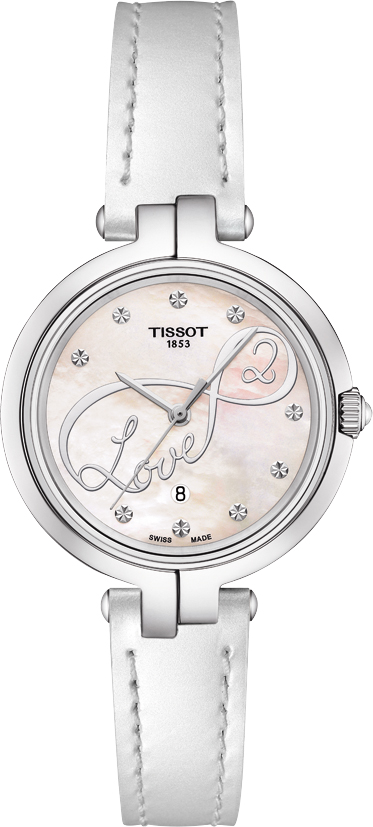 Tissot T-Lady Battery Operated Quartz White Ladies Watch T0942101611101 