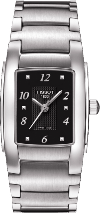 Tissot T-Lady Battery Operated Quartz Black Ladies Watch T0733101105701 
