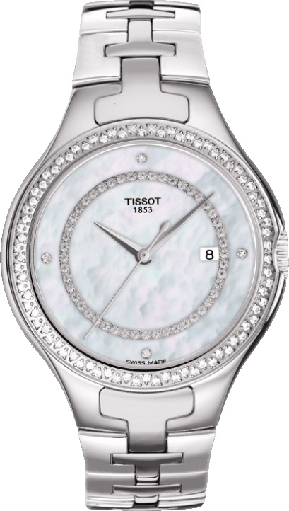 Tissot T-Lady Battery Operated Quartz Pearl White Ladies Watch T0822106111600 