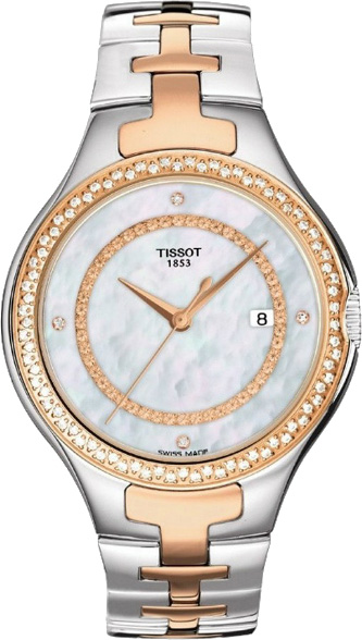Tissot T-Lady Battery Operated Quartz Pearl White Ladies Watch T0822106211600 